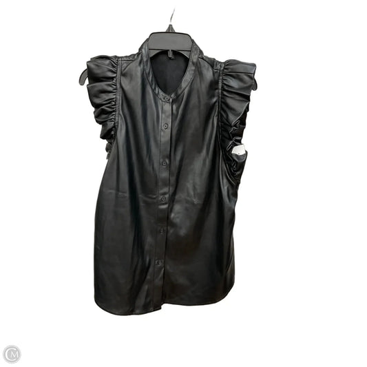 Top Short Sleeve By Express In Black, Size: M