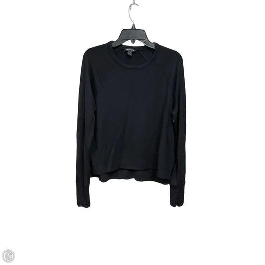 Athletic Top Long Sleeve Collar By Athleta In Black, Size: S