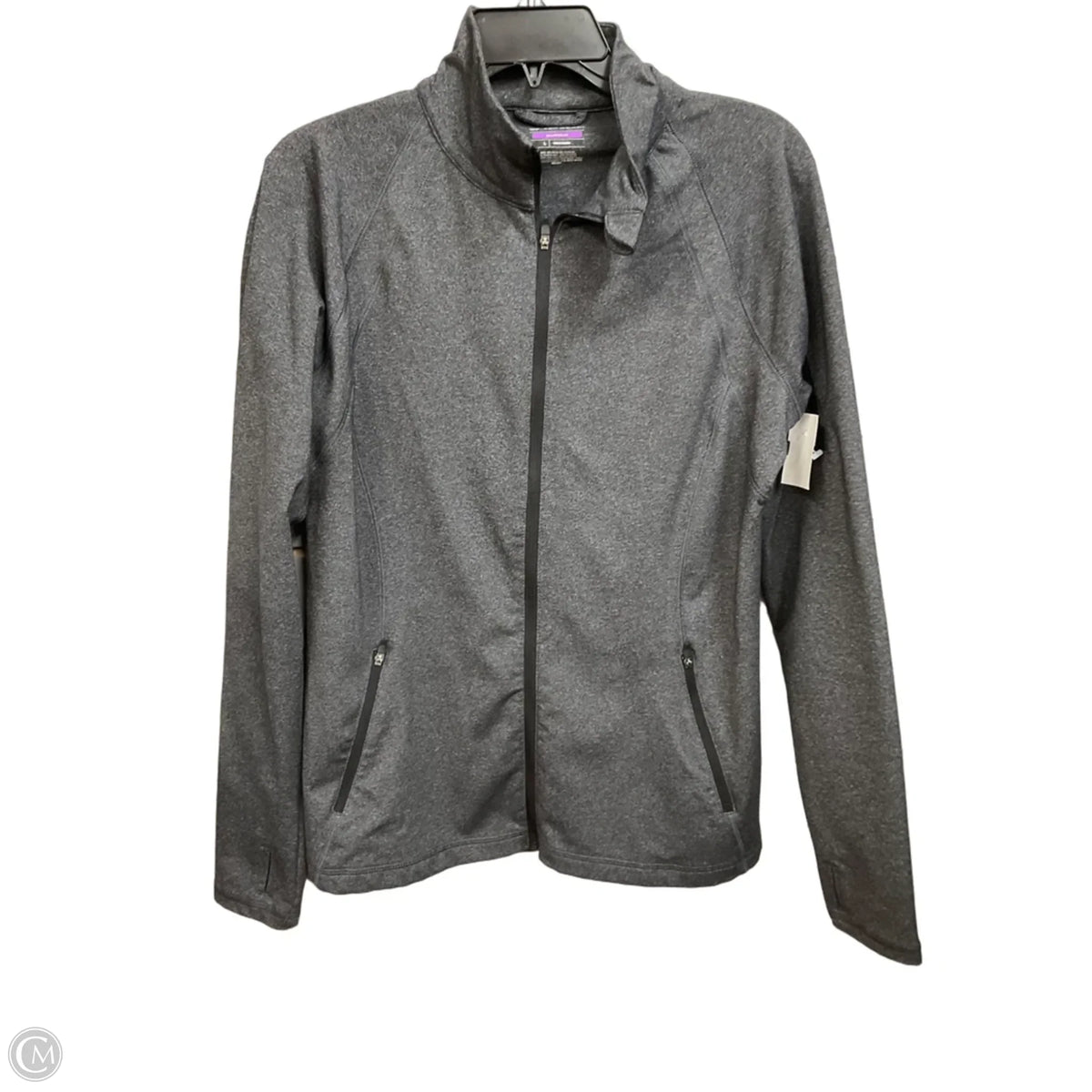 Athletic Jacket By Tek Gear In Grey, Size: L