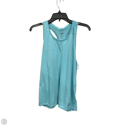 Athletic Tank Top By Brooks In Aqua, Size: M