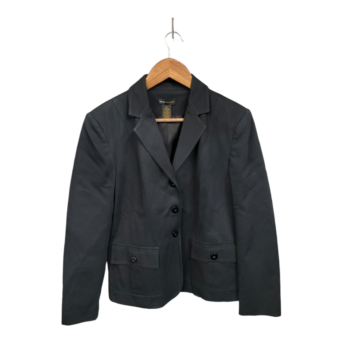 Blazer By Clothes Mentor In Blue, Size: 6