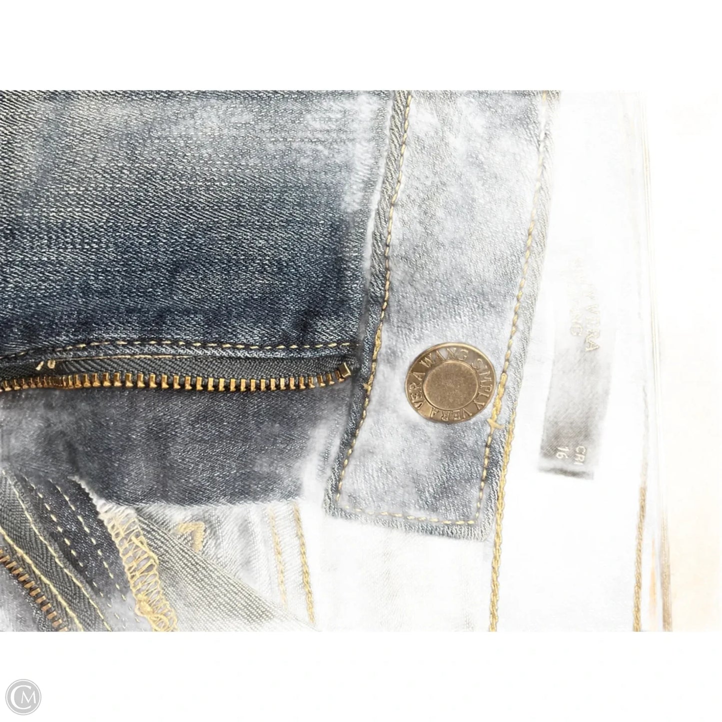 Jeans Cropped By Simply Vera In Blue Denim, Size: 16
