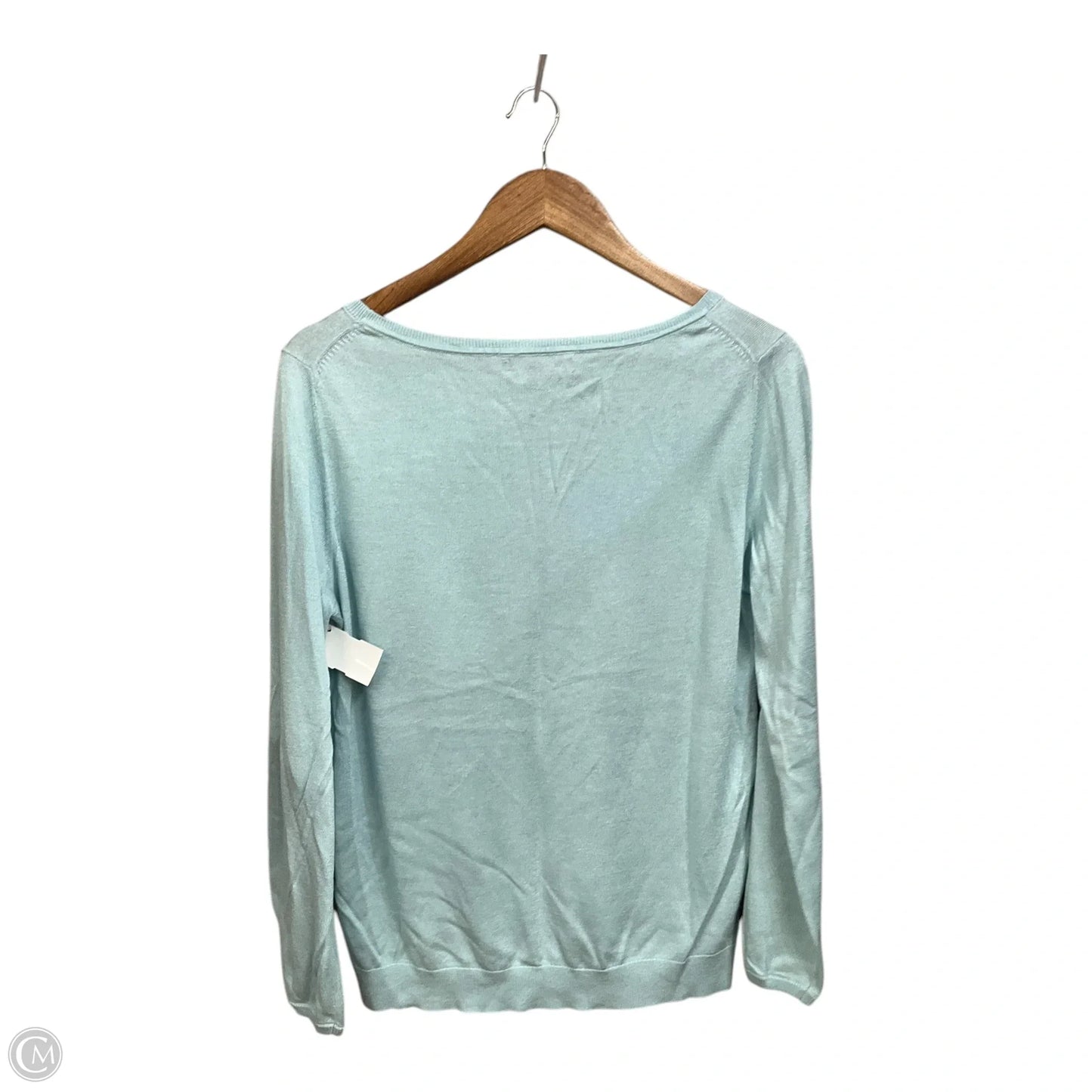 Top Long Sleeve By Banana Republic In Blue, Size: L