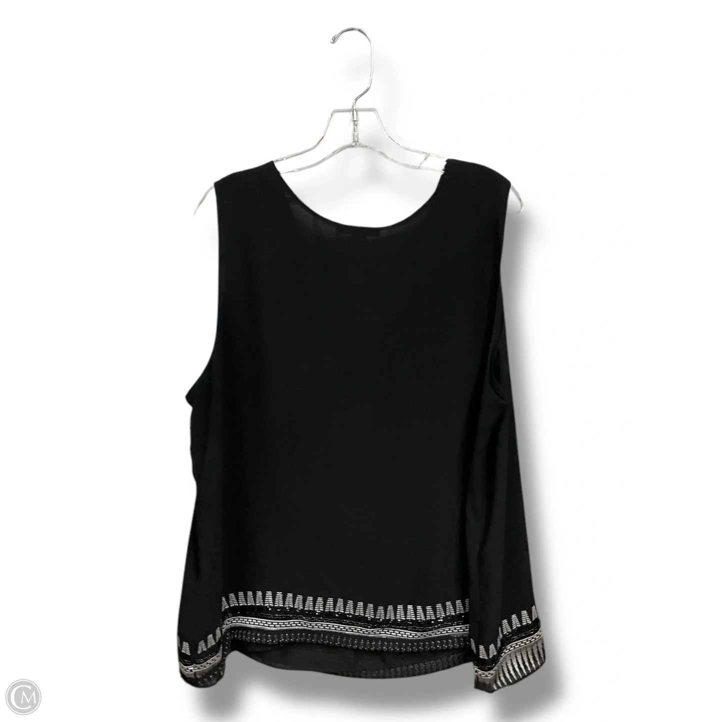 Top Sleeveless By Coldwater Creek In Black, Size: 2x