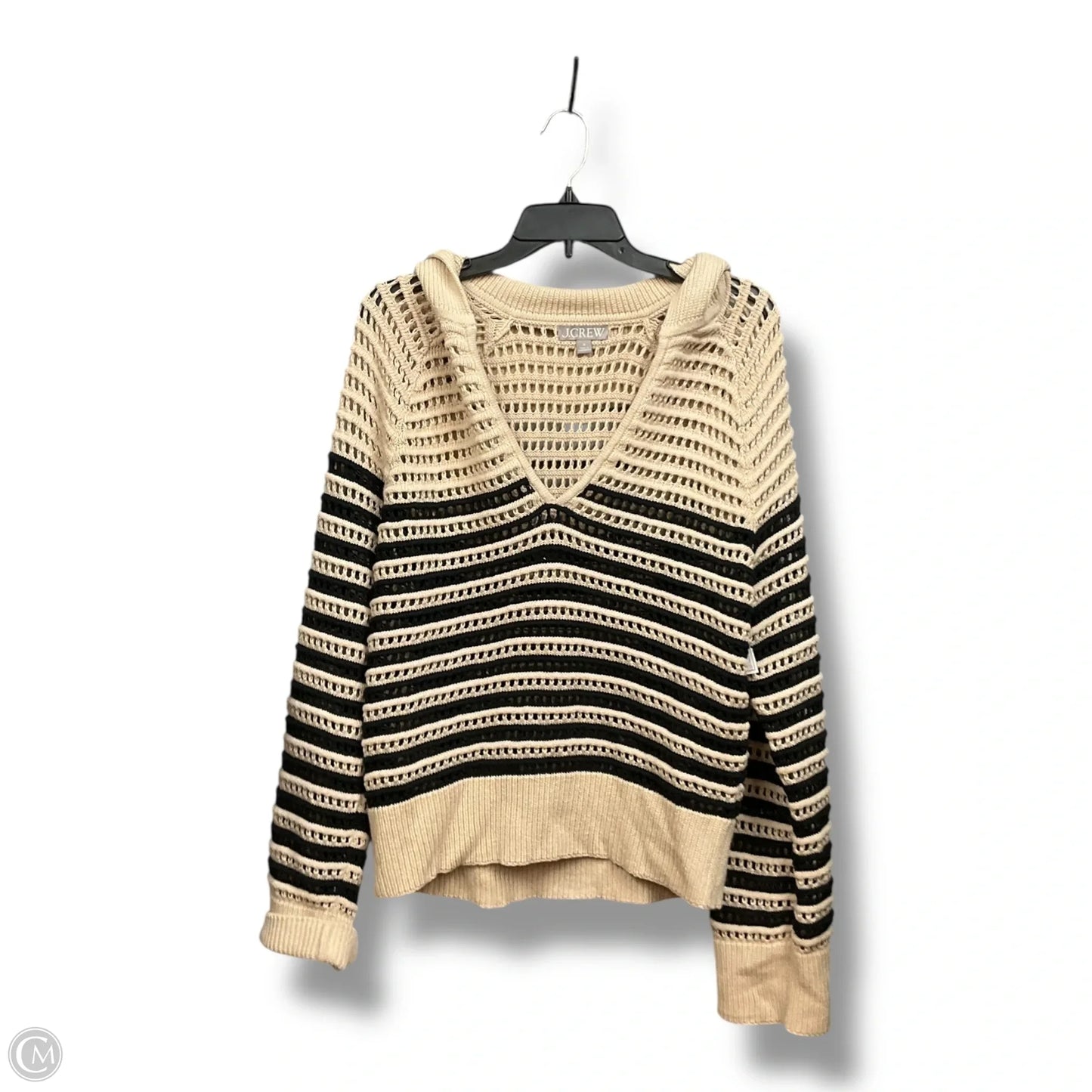 Sweater By J. Crew In Black & Cream, Size: M