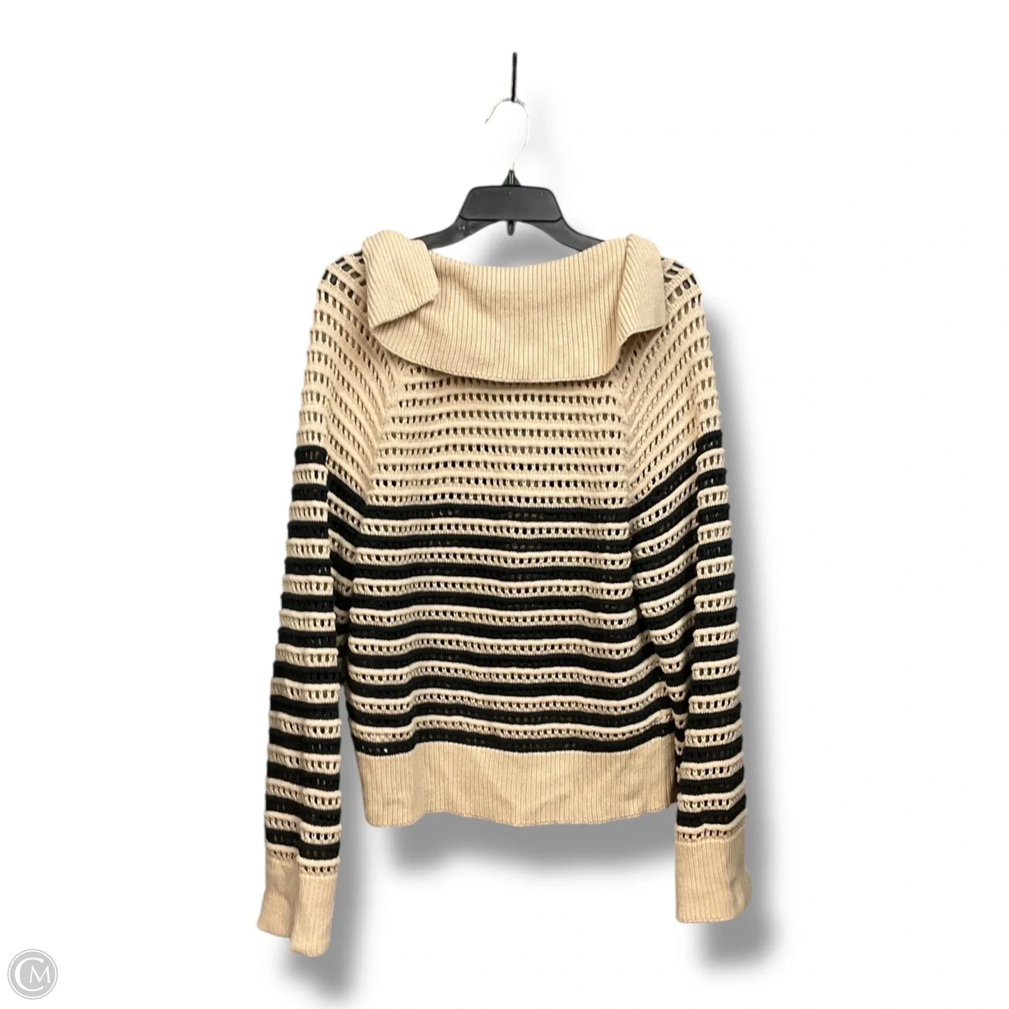 Sweater By J. Crew In Black & Cream, Size: M