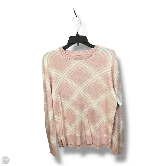 Sweater By A New Day In Pink & White, Size: Xxl