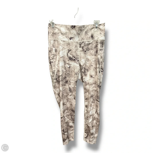 Athletic Capris By Flx In Snakeskin Print, Size: M