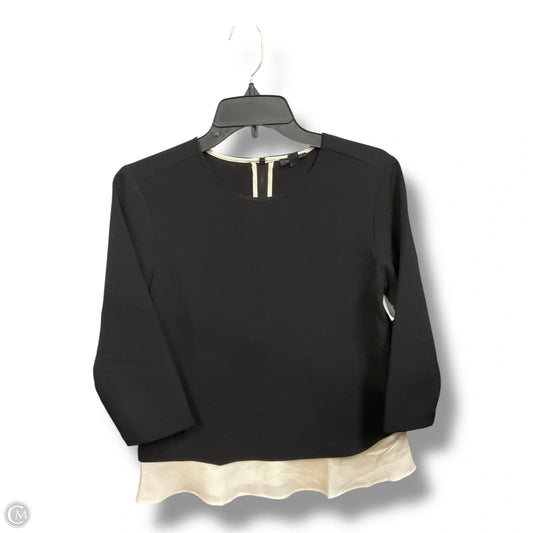 Poncho By Ann Taylor In Black & Grey, Size: M