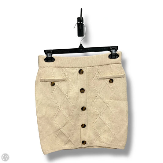 Skirt Mini & Short By Cme In Cream, Size: S
