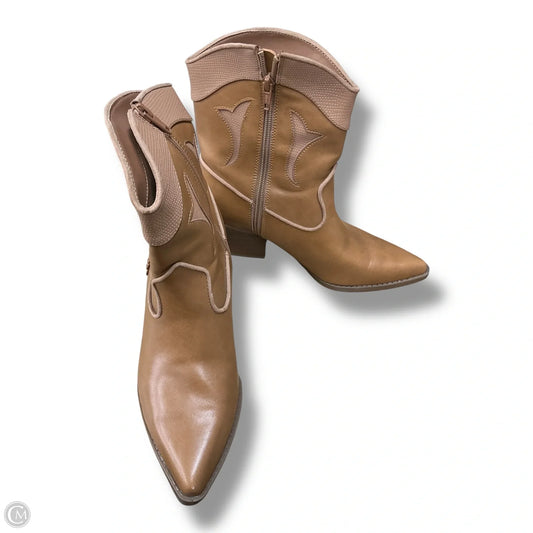 Boots Ankle Heels By Target In Tan, Size: 7.5
