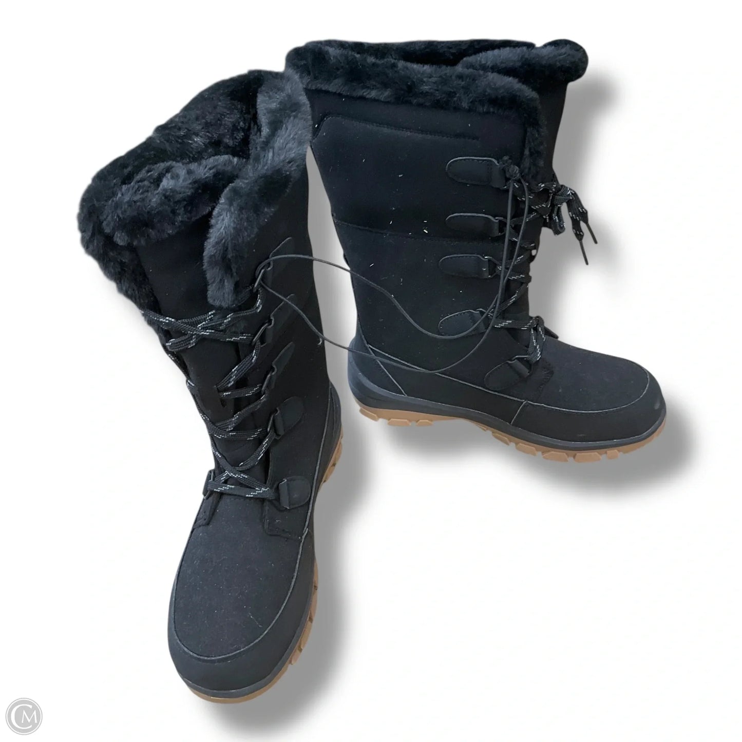 Boots Snow By Universal Thread In Black, Size: 6