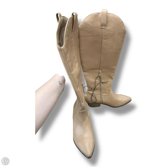Boots Knee Heels By Target In Tan, Size: 6.5
