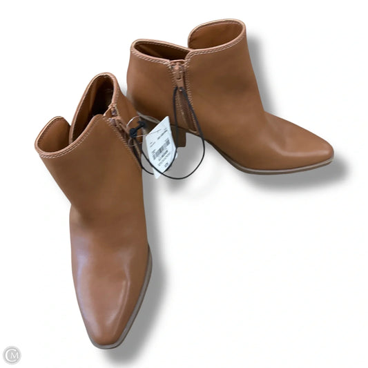 Boots Ankle Heels By Ana In Tan, Size: 6.5