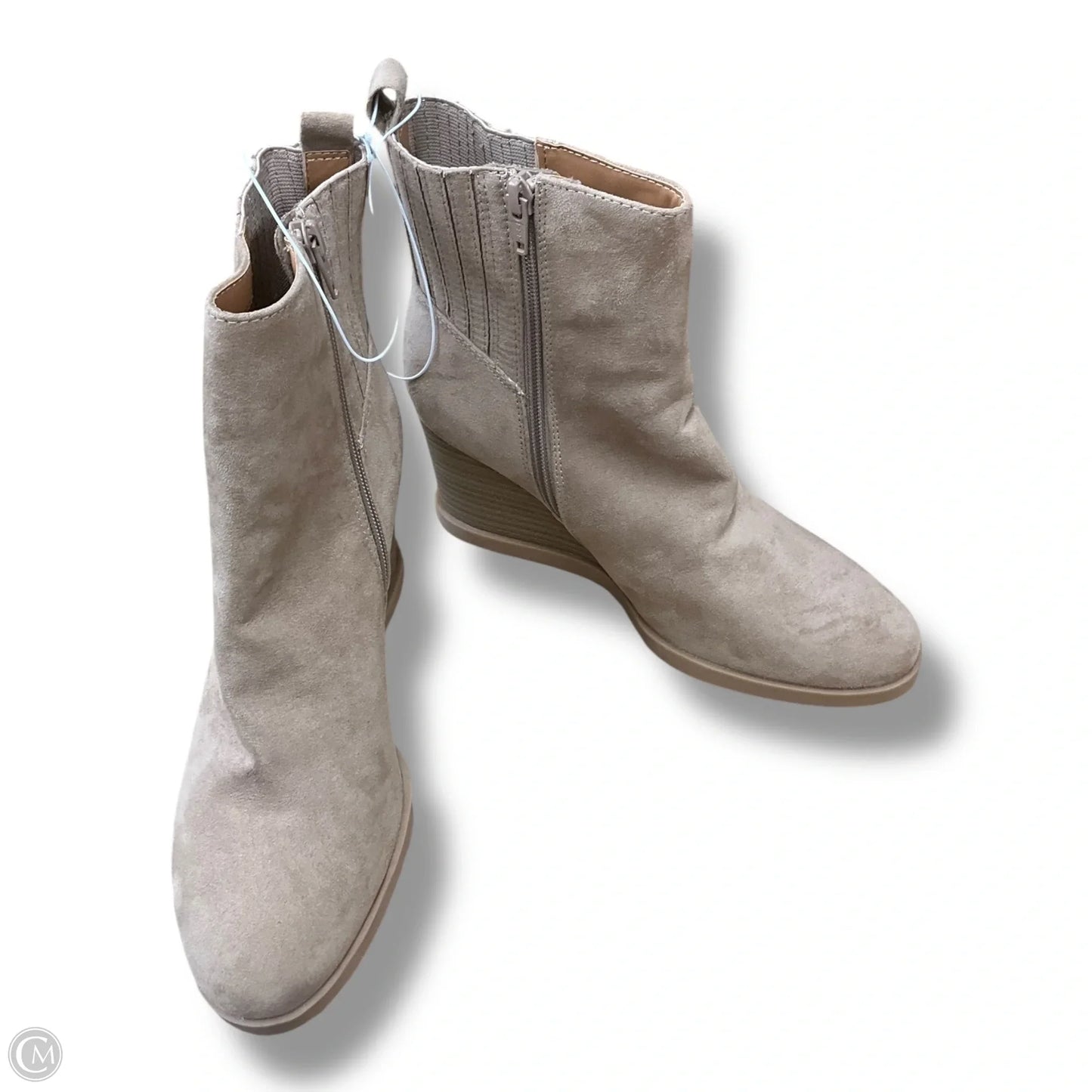 Boots Ankle Heels By Universal Thread In Tan, Size: 8.5