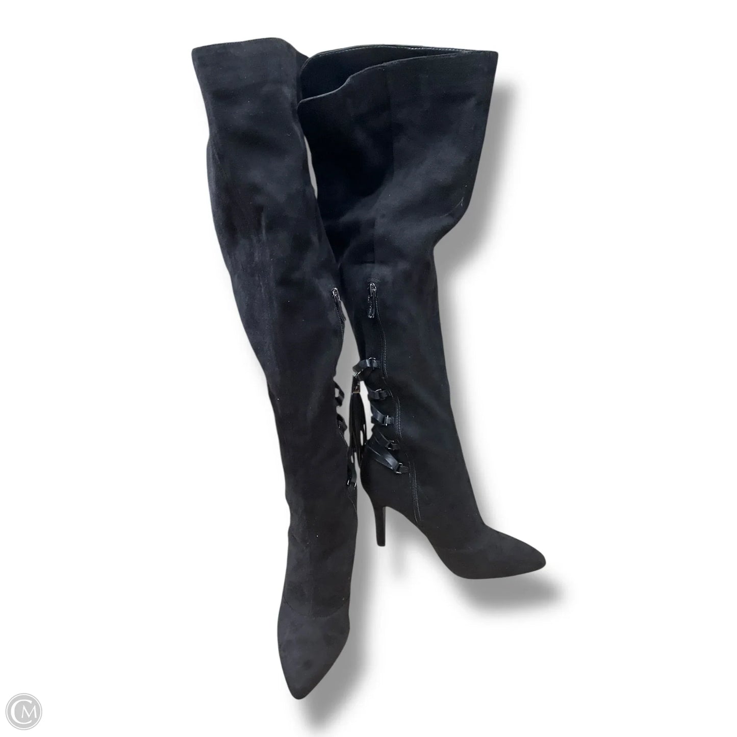 Boots Knee Heels By Bcbg In Black, Size: 6