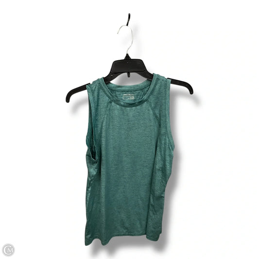 Athletic Top Short Sleeve By Eddie Bauer In Green, Size: M