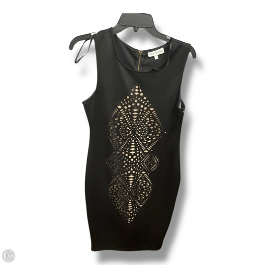 Dress Work By Olivia Matthews In Black & Tan, Size: 10