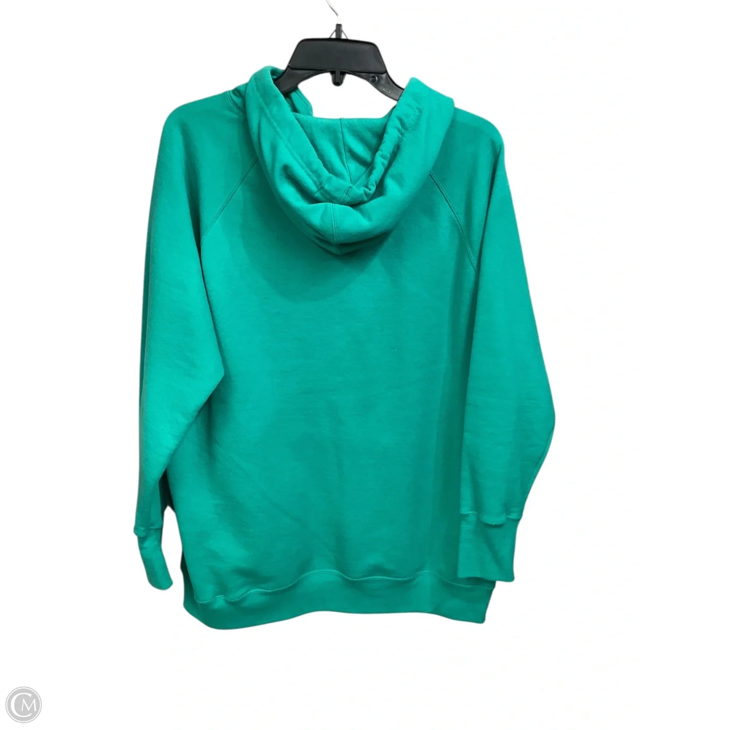 Sweatshirt Hoodie By Champion In Green, Size: 1x