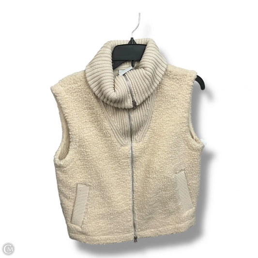 Vest Faux Fur & Sherpa By Varley In Cream, Size: Xs