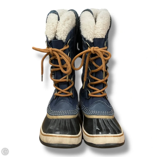 Boots Snow By Sorel In Blue & Cream, Size: 7
