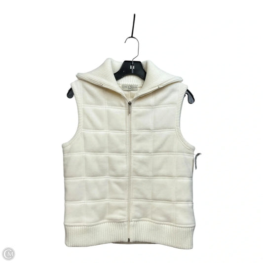 Vest Puffer & Quilted By Lord And Taylor In Cream, Size: Mp