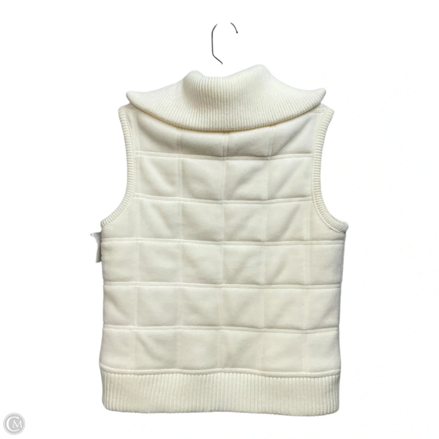 Vest Puffer & Quilted By Lord And Taylor In Cream, Size: Mp