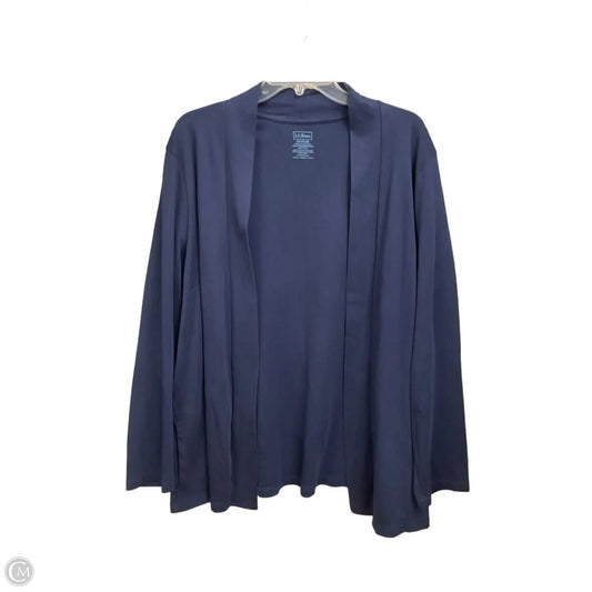 Cardigan By L.l. Bean In Navy, Size: 2x