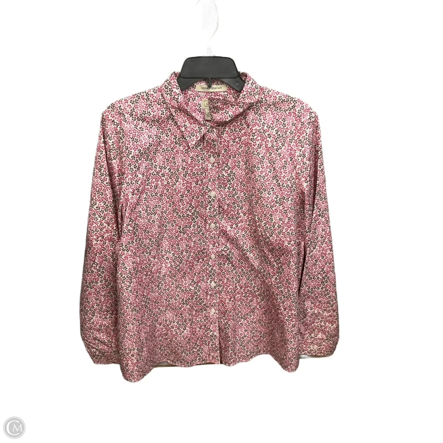 Blouse Long Sleeve By L.l. Bean In Floral Print, Size: 1x