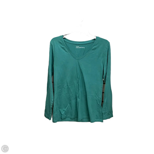 Top Long Sleeve Basic By Cme In Teal, Size: L