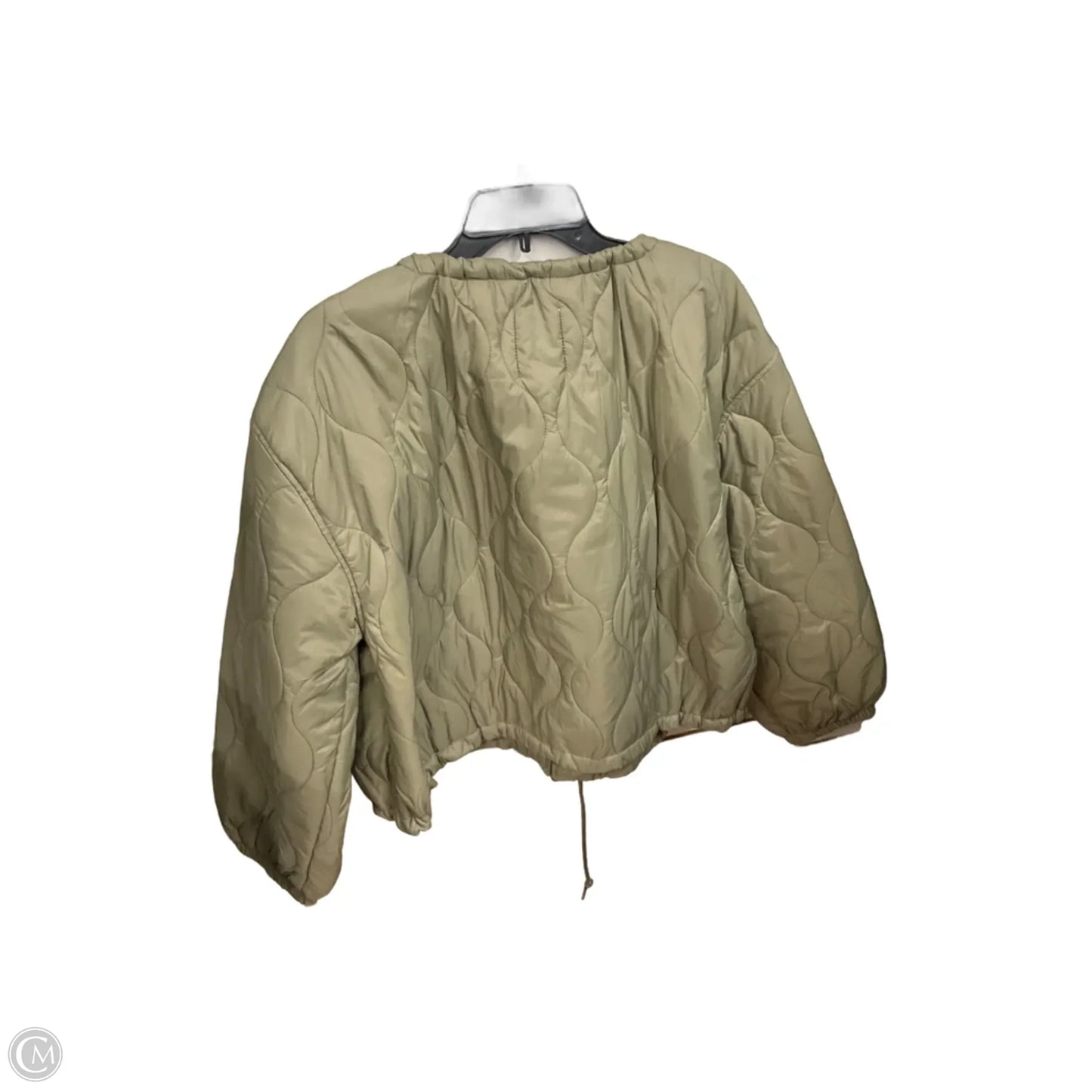 Jacket Puffer & Quilted By Free Assembly In Green, Size: M