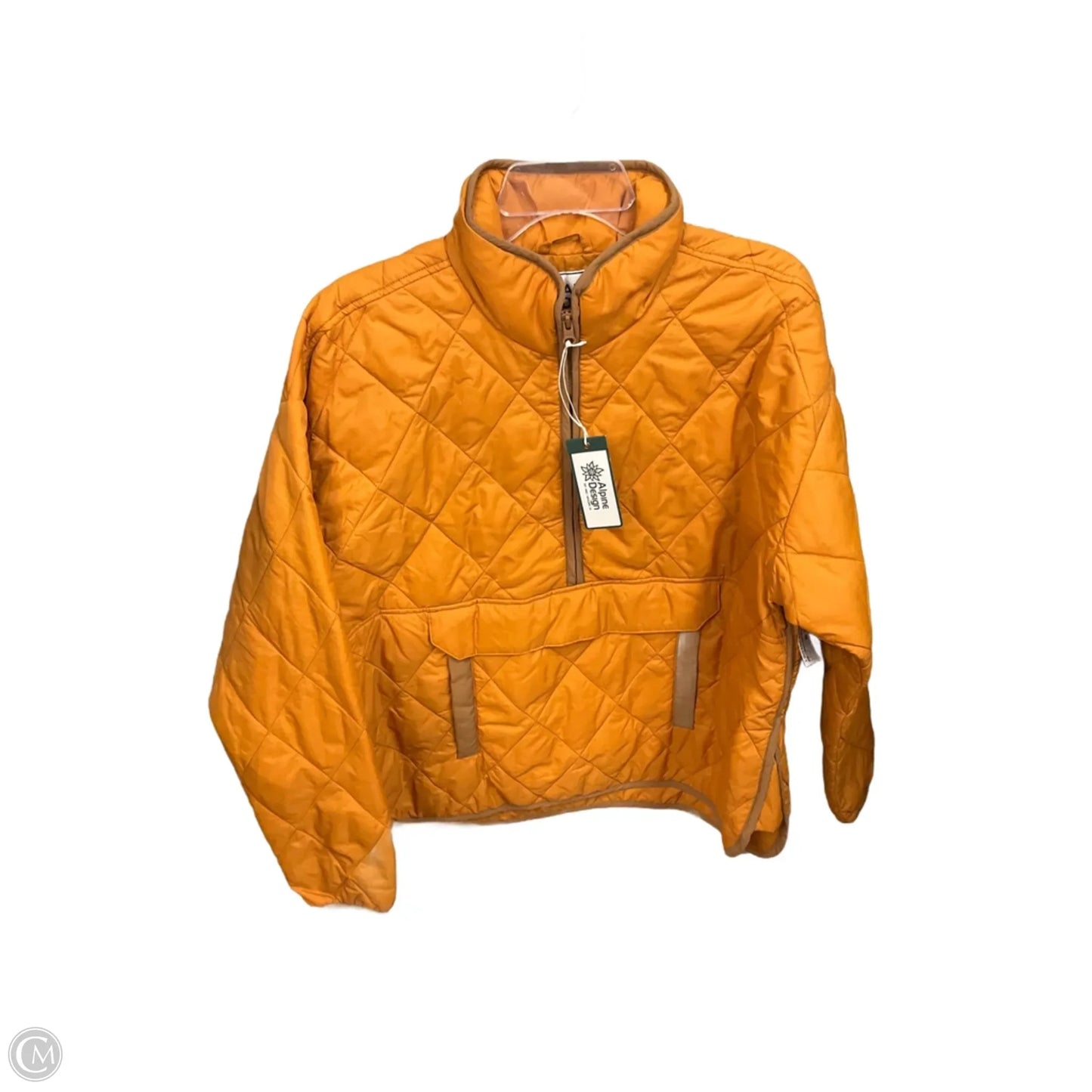 Jacket Puffer & Quilted By Cmb In Orange, Size: M