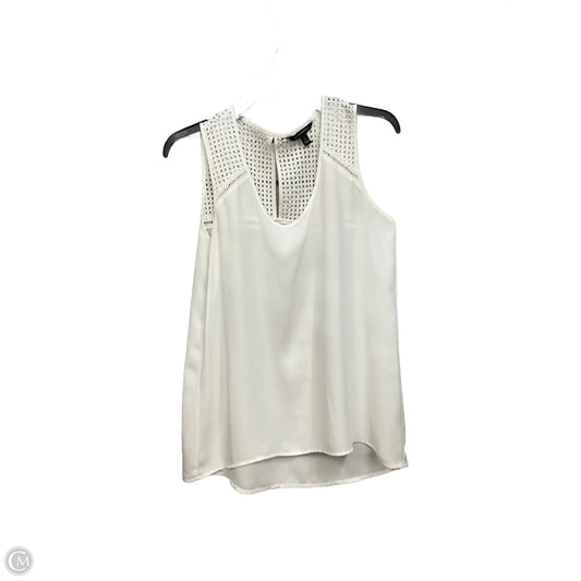 Top Sleeveless By Banana Republic In White, Size: S