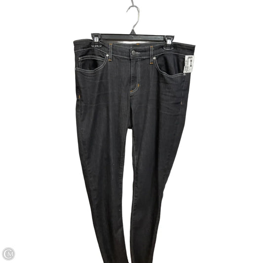 Jeans Skinny By Eileen Fisher In Black Denim, Size: 12