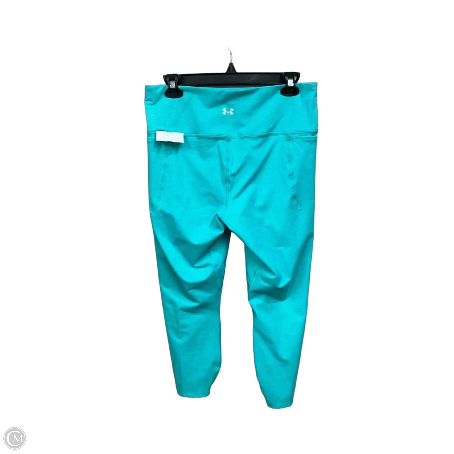 Athletic Leggings By Under Armour In Aqua, Size: L