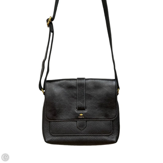 Crossbody Leather By Fossil, Size: Small