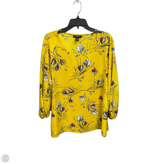 Top 3/4 Sleeve By Alfani In Floral Print, Size: Xl