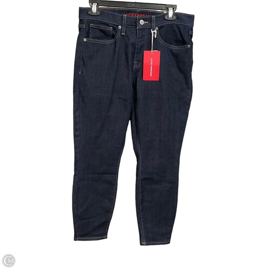 Jeans Skinny By Lucky Brand In Blue Denim, Size: 8