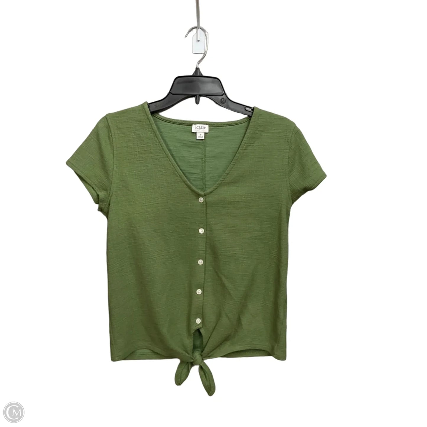 Top Short Sleeve By J. Crew In Green, Size: S