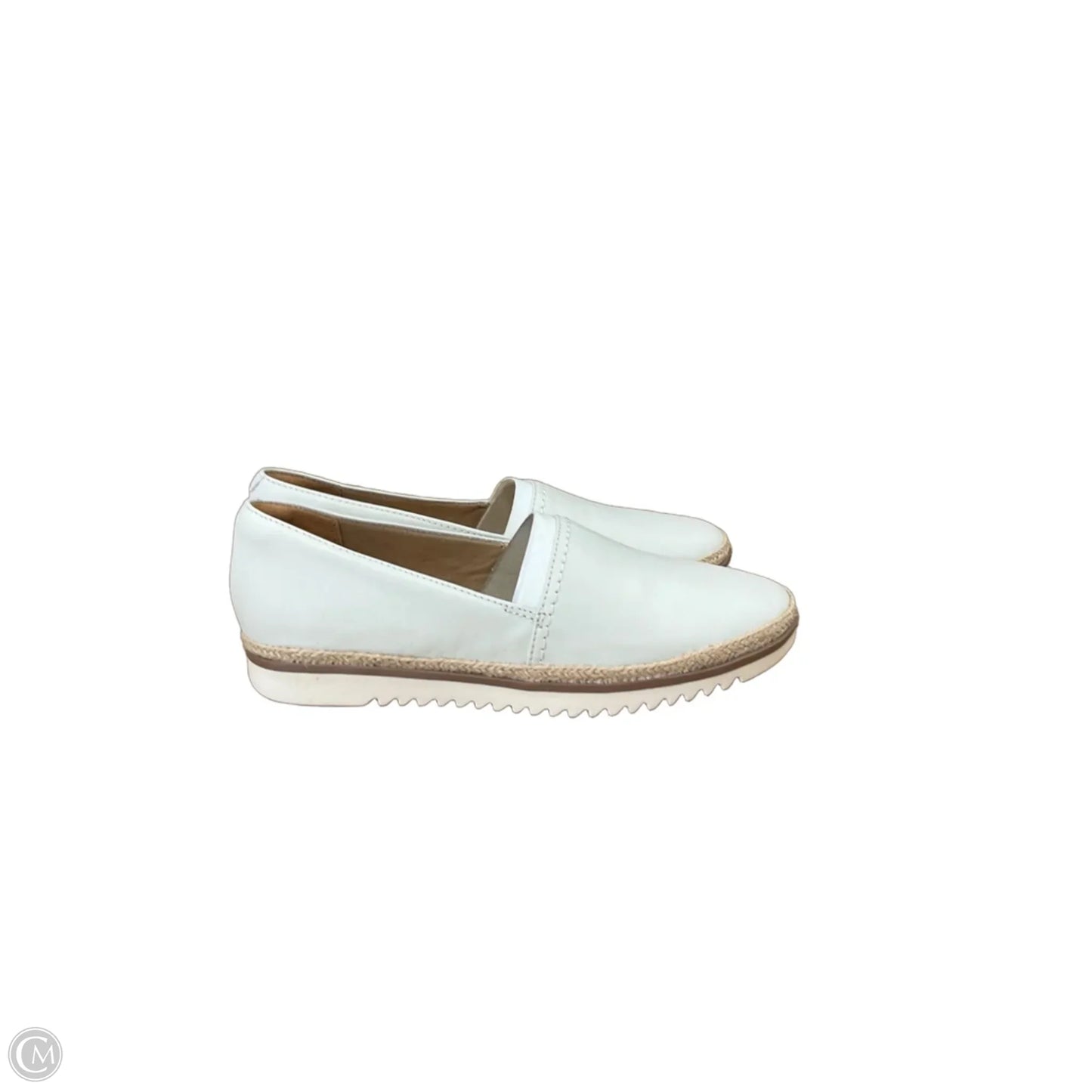 Shoes Flats By Clarks In Cream, Size: 8