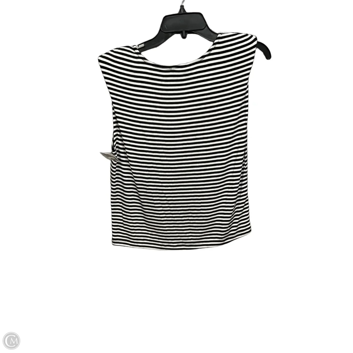Top Sleeveless By Evereve In Black & White, Size: Xs