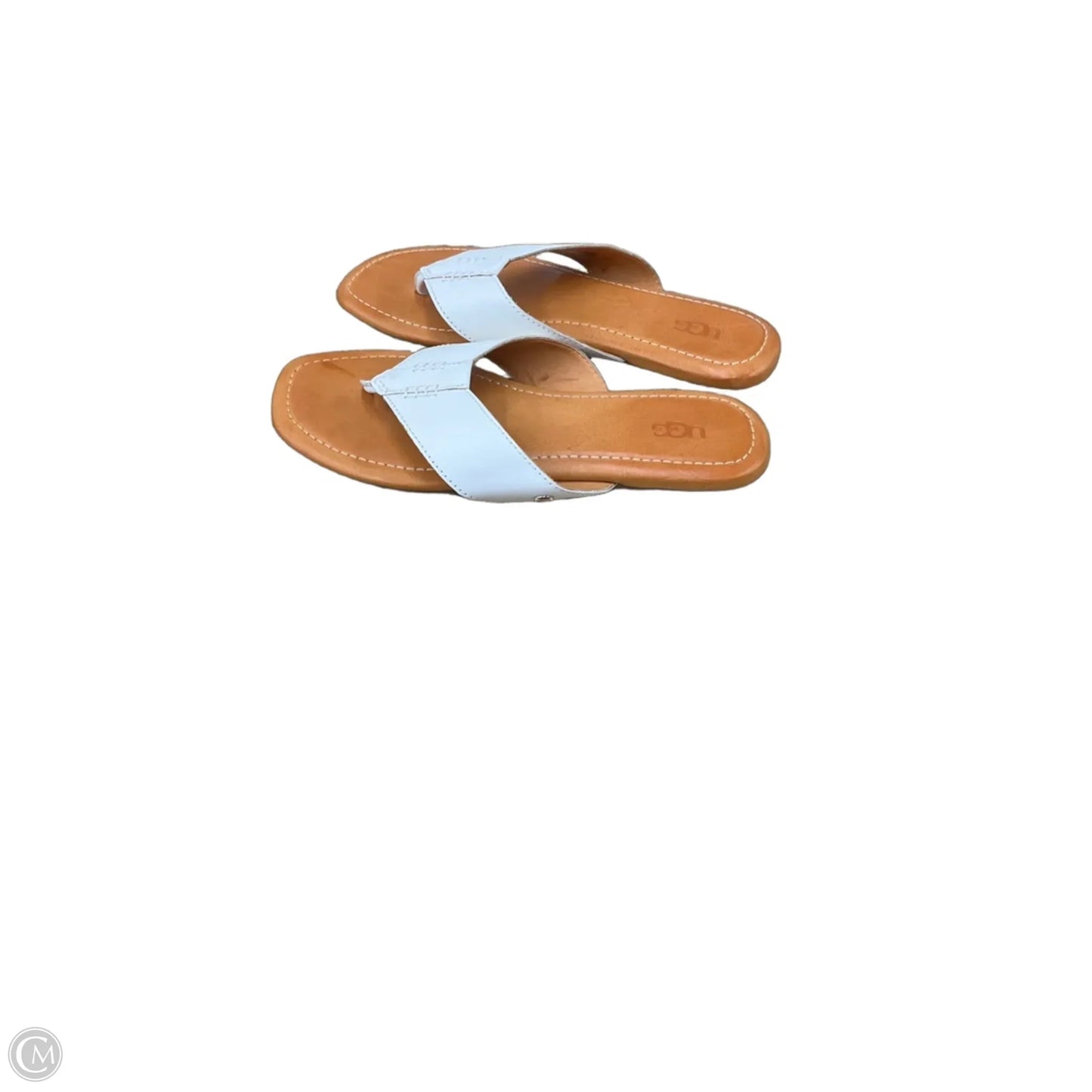 Sandals Designer By Ugg In White, Size: 7.5