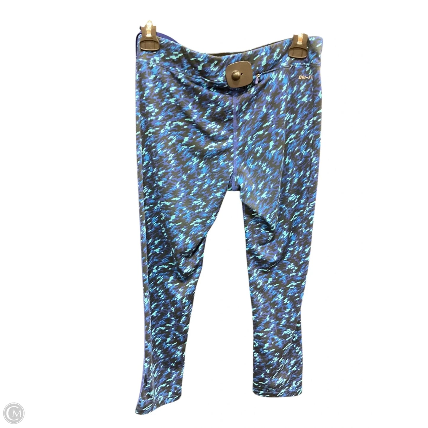 Athletic Leggings By Nike Apparel In Blue, Size: S