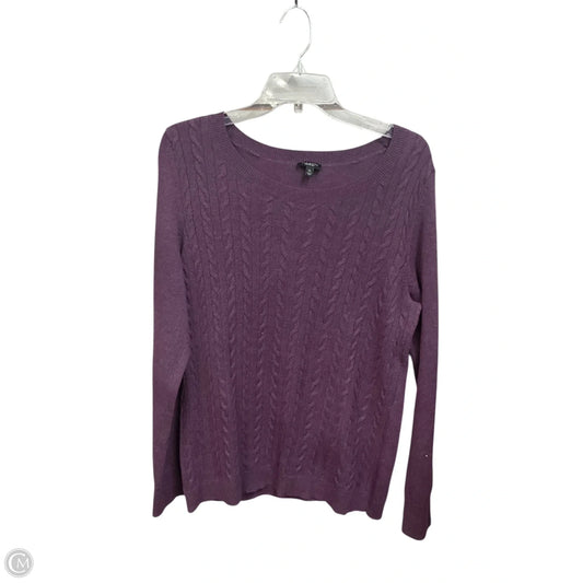 Sweater By Talbots In Purple, Size: Xl
