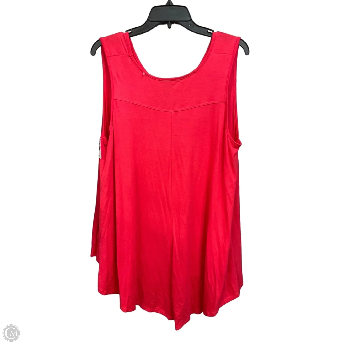 Top Sleeveless By Green Envelope In Red, Size: 1x