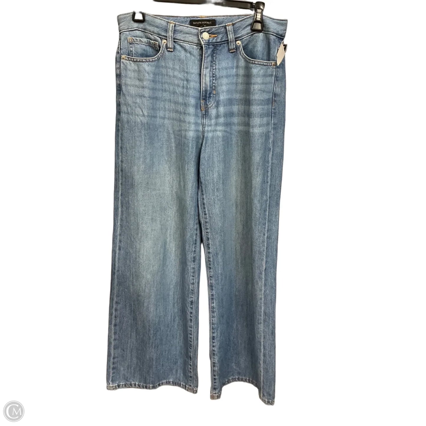 Jeans Wide Leg By Banana Republic In Blue Denim, Size: 6