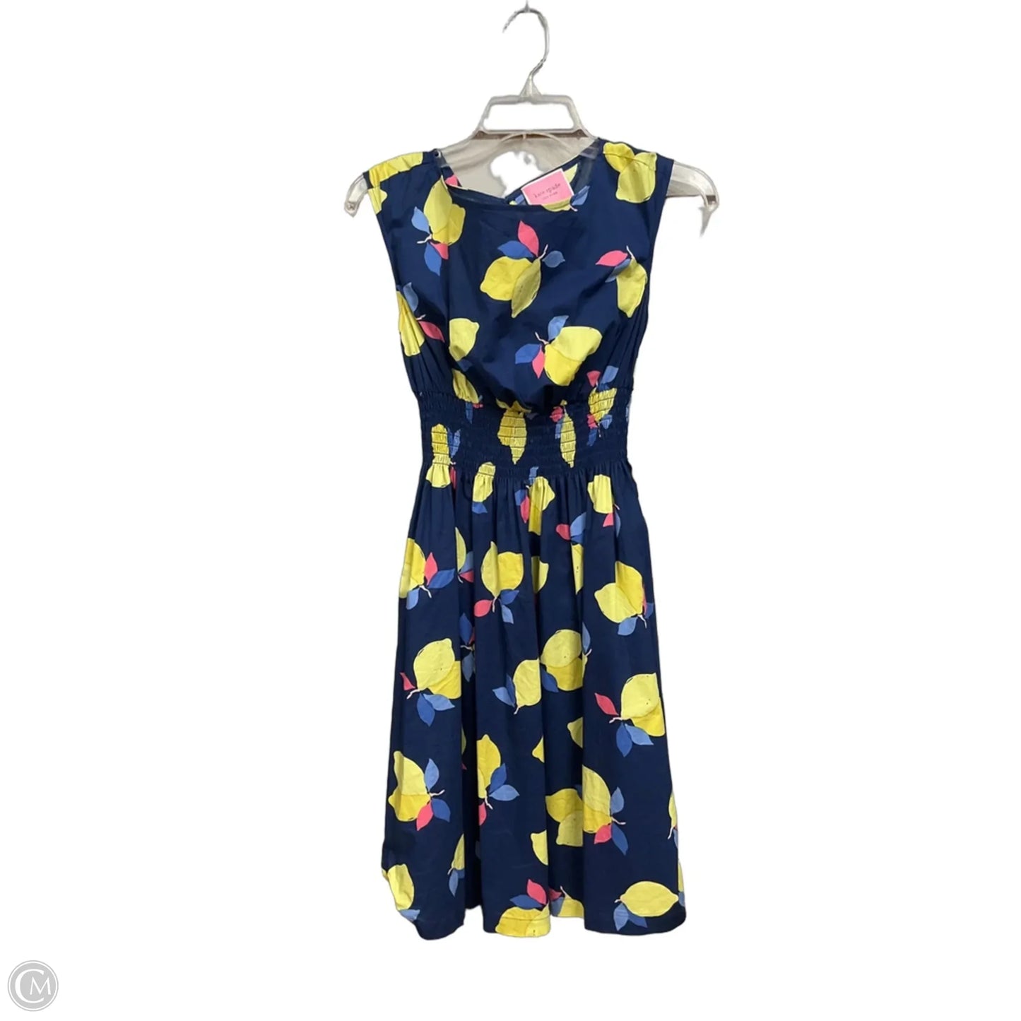 Dress Designer By Kate Spade In Blue & Yellow, Size: Xs