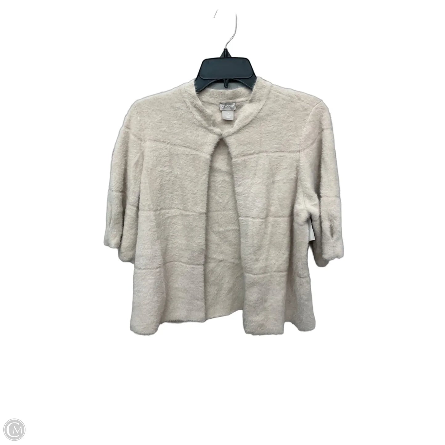 Top Short Sleeve By Chicos In Tan, Size: M