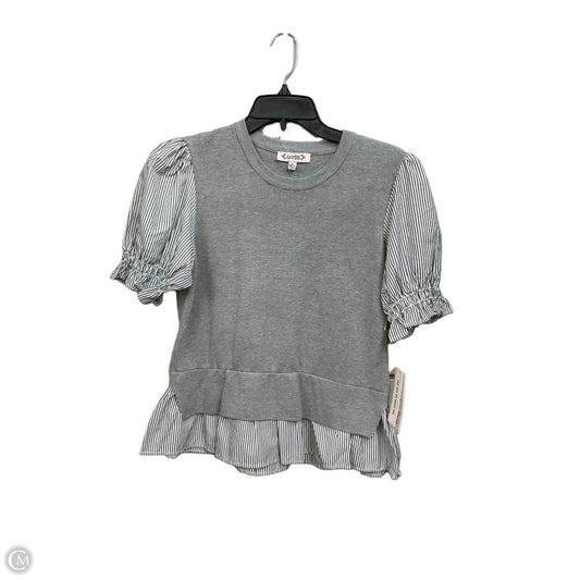 Top Short Sleeve By Nanette By Nanette Lepore In Grey, Size: M