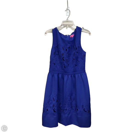 Dress Party Short By Betsey Johnson In Blue, Size: M